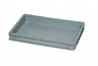 Grey Solid Plastic Stacking Tray 
